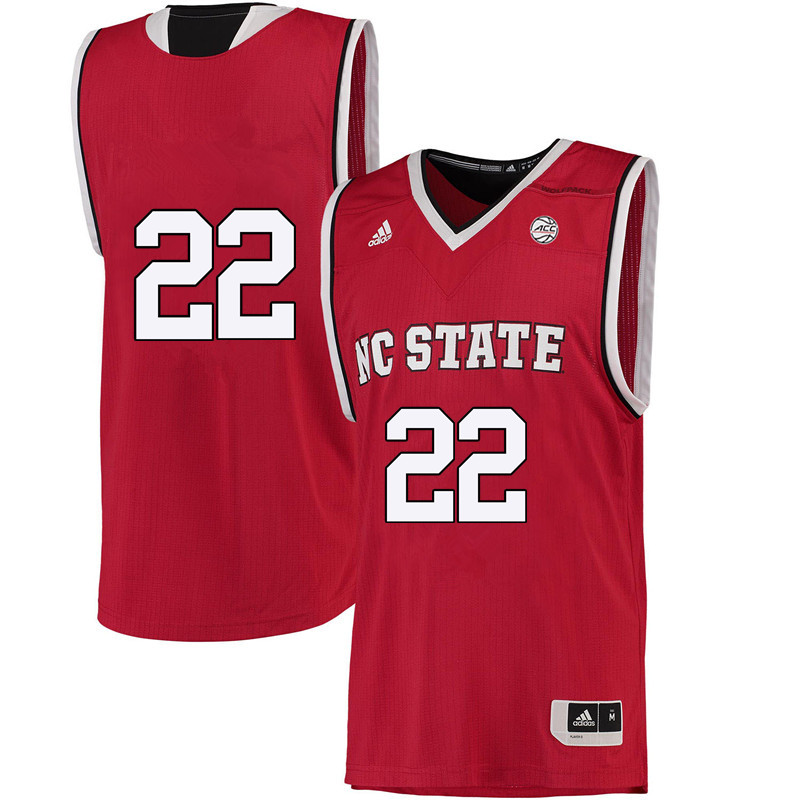 Men #22 Dominique Wilson NC State Wolfpack College Basketball Jerseys-Red - Click Image to Close
